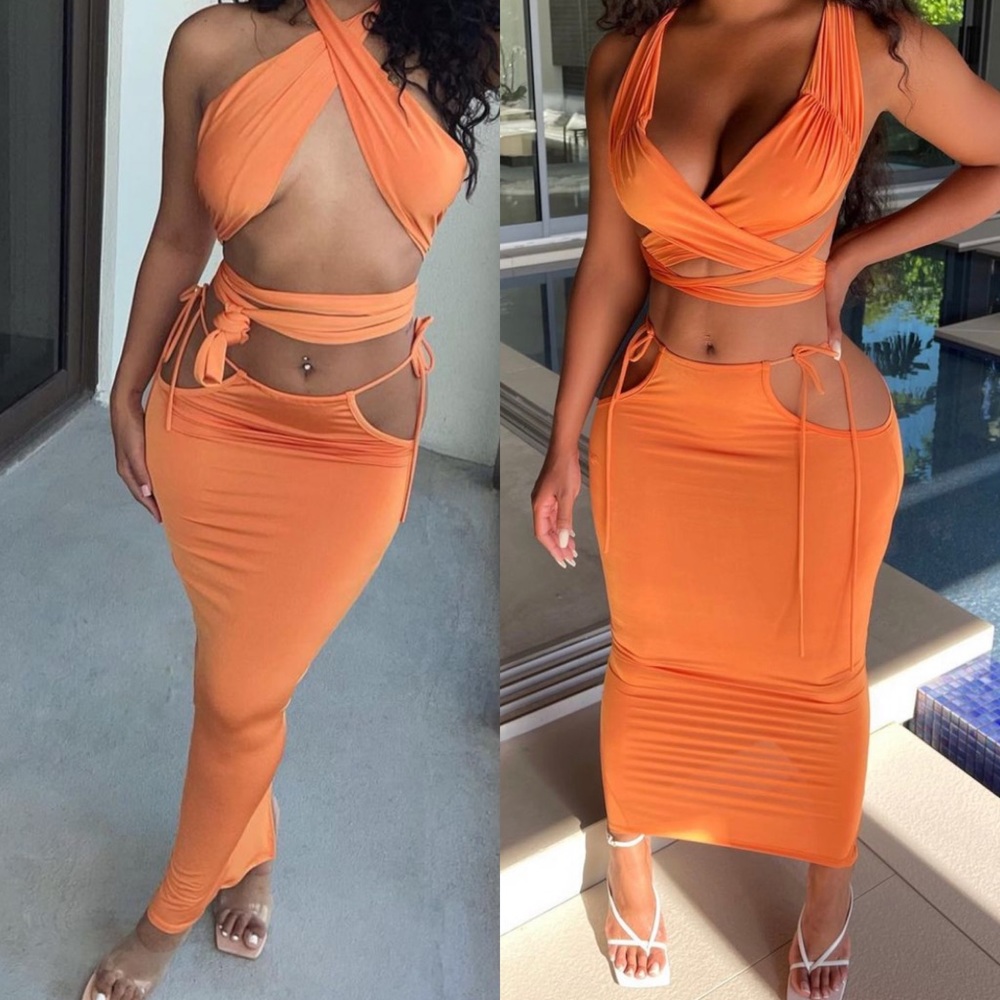2Pc skirt/crop set